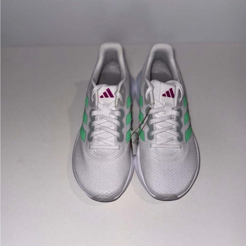 Adidas White Sneakers with Green Accents - Picture 5 of 9